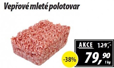 Maso mleté vepřové