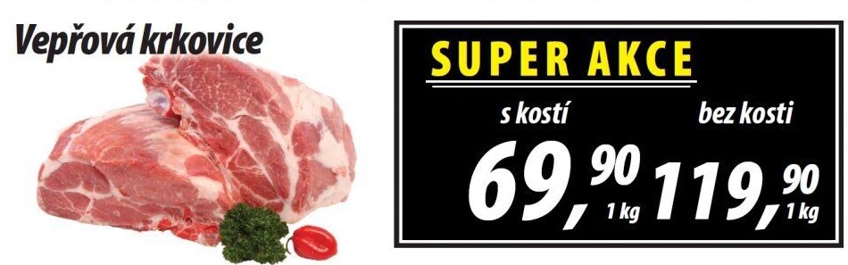 Vepřová krkovice s kostí