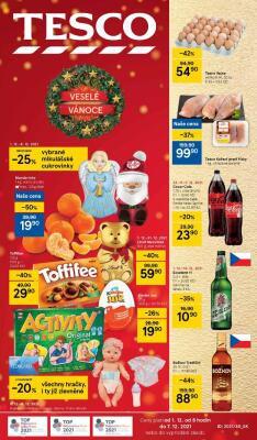 akční leták Tesco 1.12.2021-7.12.2021