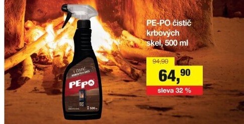 Čistič krbových skel Pe-Po
