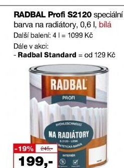 Barva na radiátory Radbal
