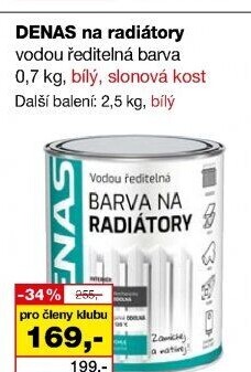Barva na radiátory Radiátor Denas
