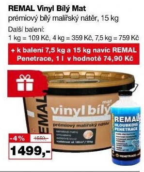 Interiérová barva Vinyl Remal