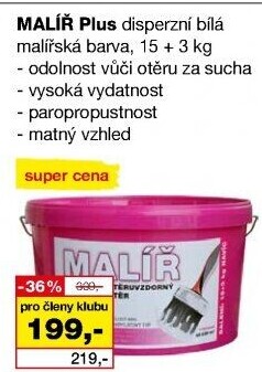 Malířský nátěr Malíř Plus
