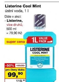 Ústní voda Listerine