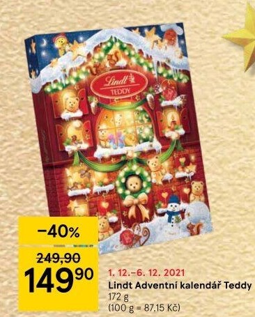 Adventní kalendář Lindt