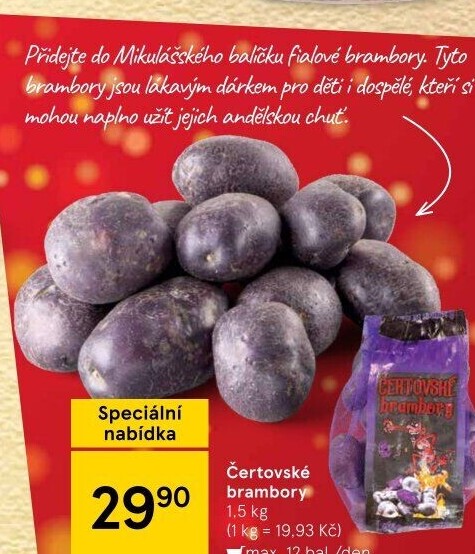 Brambory fialové