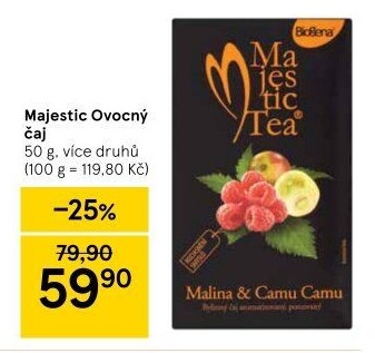 Čaj ovocný Majestic Tea Biogena