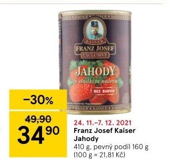 Kompot jahody Exclusive Franz Josef Kaiser