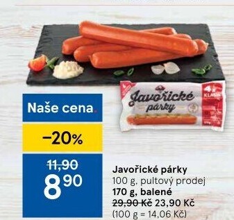 Párky javořické