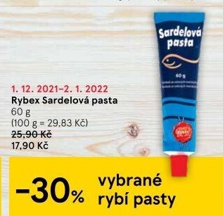 Pasta sardelová Rybex