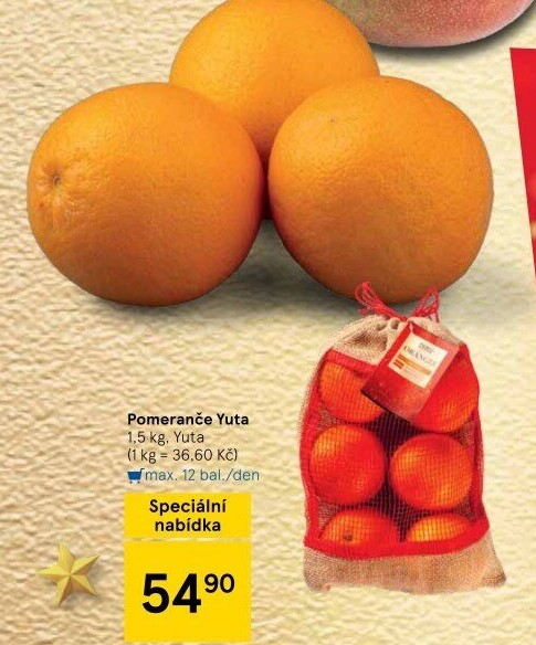 Pomeranče Tesco