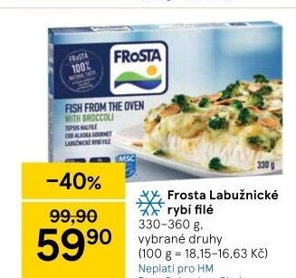 Rybí filé labužnické mražené Frosta