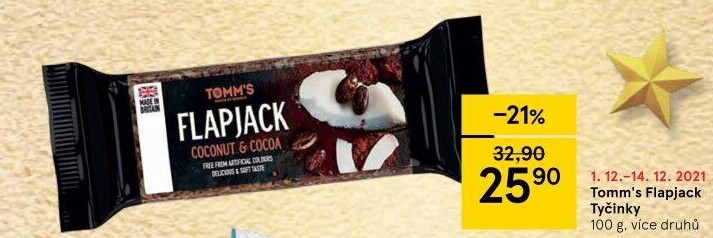 Tyčinka Flapjack Tomm'
