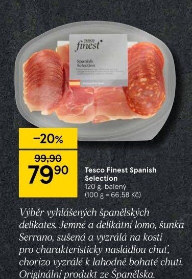 Uzeniny Spanish selection Tesco Finest