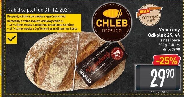 Chléb Vypečený Odkolek