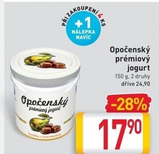 Jogurt ochucený Opočenský Prémiový Bohemilk
