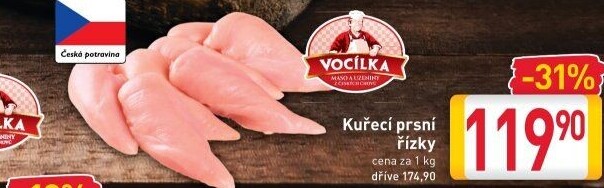 Kuřecí prsní řízky Vocílka