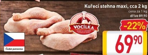 Kuřecí stehna Vocílka