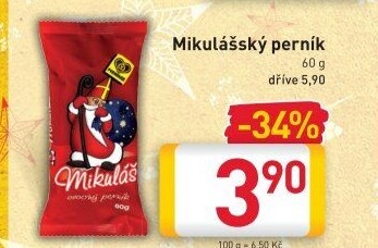 Perník mikulášský Perníkář Pardubice