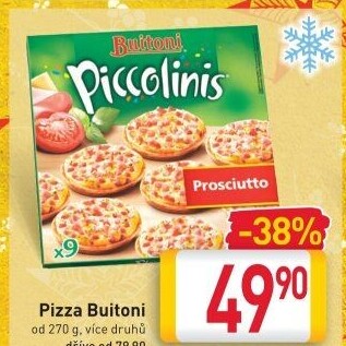 Pizza mražená Piccolinis Buitoni