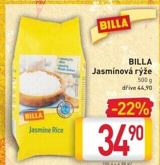 Rýže jasmínová Billa