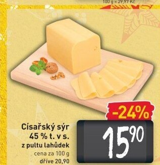Sýr Císařský 45%