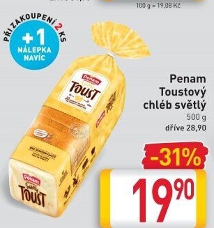 Toustový chléb Penam