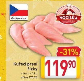Kuřecí prsní řízky Vocílka