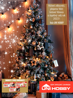 akční leták UNI HOBBY 2.12.2021-31.12.2021