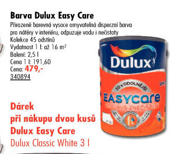 Barva interiérová Easycare Dulux