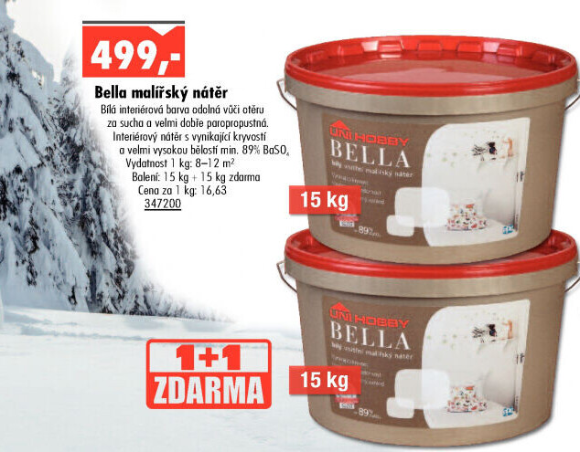Malířský nátěr Bella Uni Hobby