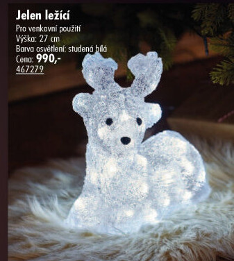 Vánoční dekorační LED figurka