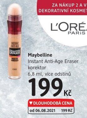 Korektor na kruhy pod očima Instant Anti-Age Eraser Eye Maybelline