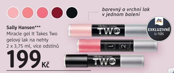 Lak na nehty gelový Miracle gel It Takew Two Sally Hansen