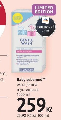Mycí emulze dětská Sebamed Baby
