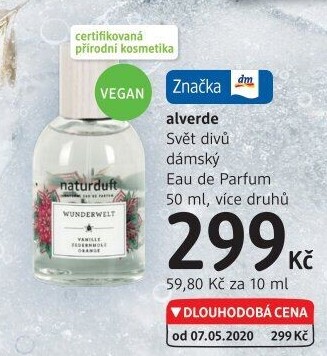 Parfémovaná voda dámská Svět divů Alverde