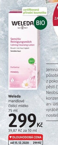 Pleťové mléko čisticí Weleda