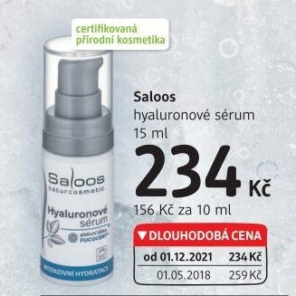 Pleťové sérum Hyaluronové Saloos