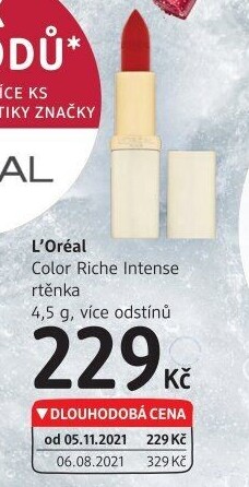 Rtěnka Color Riche Intense L'