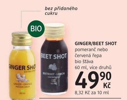 Šťáva Ginger Shot bio Fotta Organic