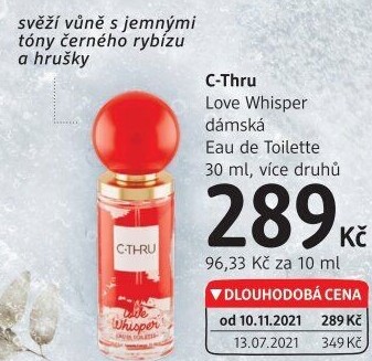 Toaletní voda dámská Love Whisper C-Thru
