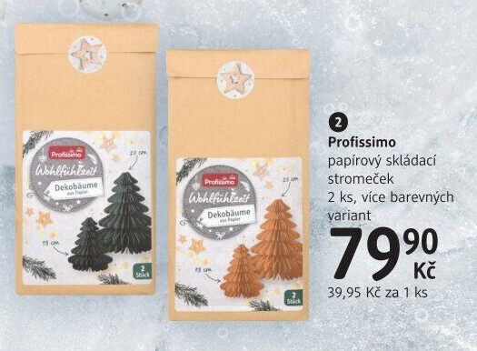 Vánoční papírové dekorace Profissimo