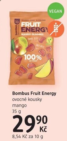 Želé bonbony fruit energy Bombus