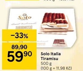 Dezert Tiramisu Solo Italia