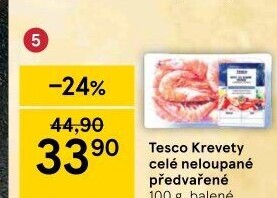 Krevety předvařené Tesco