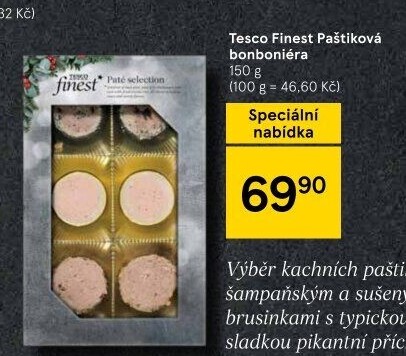 Paštika bonboniéra Tesco Finest