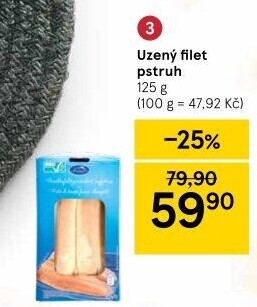 Pstruh uzený filety Laschinger