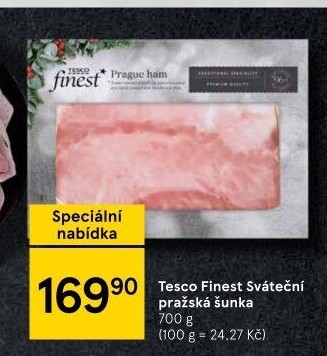 Šunka pražská sváteční Tesco Finest