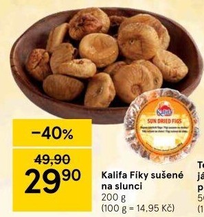 Sušené fíky Kalifa
